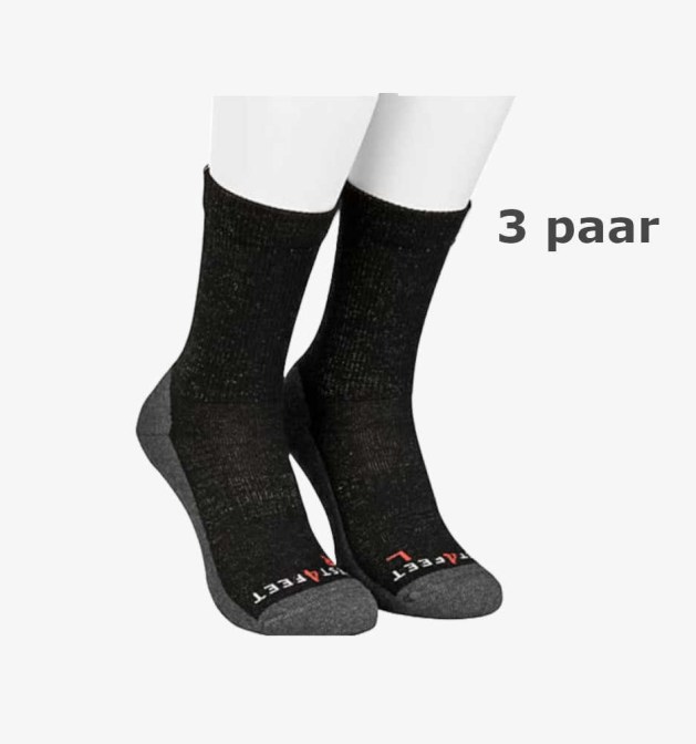 BestSilver Outdoor sokken zwart - 3 paar